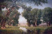 Worthington Whittredge On the Cache La Poudre River, Colorado oil painting reproduction